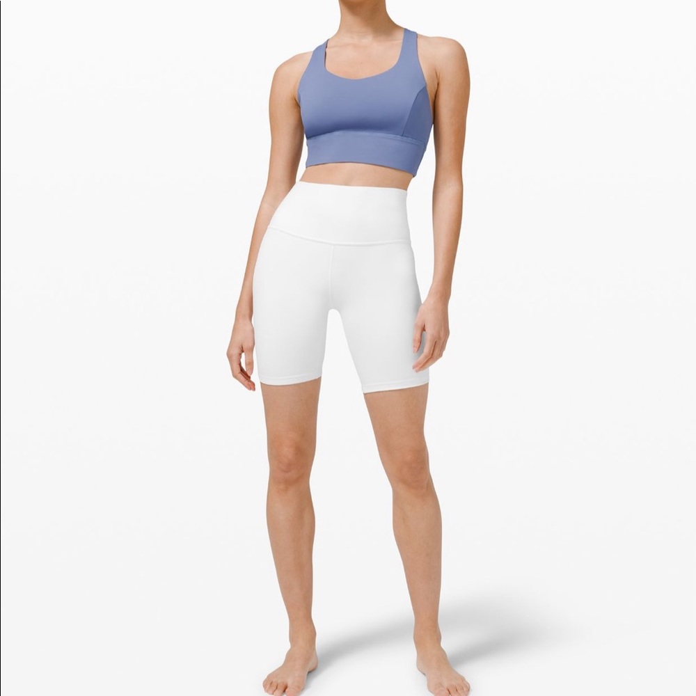 New with Tags - White Lululemon Align Shorts 8”